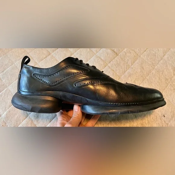 COLE HAAN 3. Zero Grand Sz 13?Black Leather Wingtip Oxford Shoes Excellent Cond Cole Haan black  main image 4